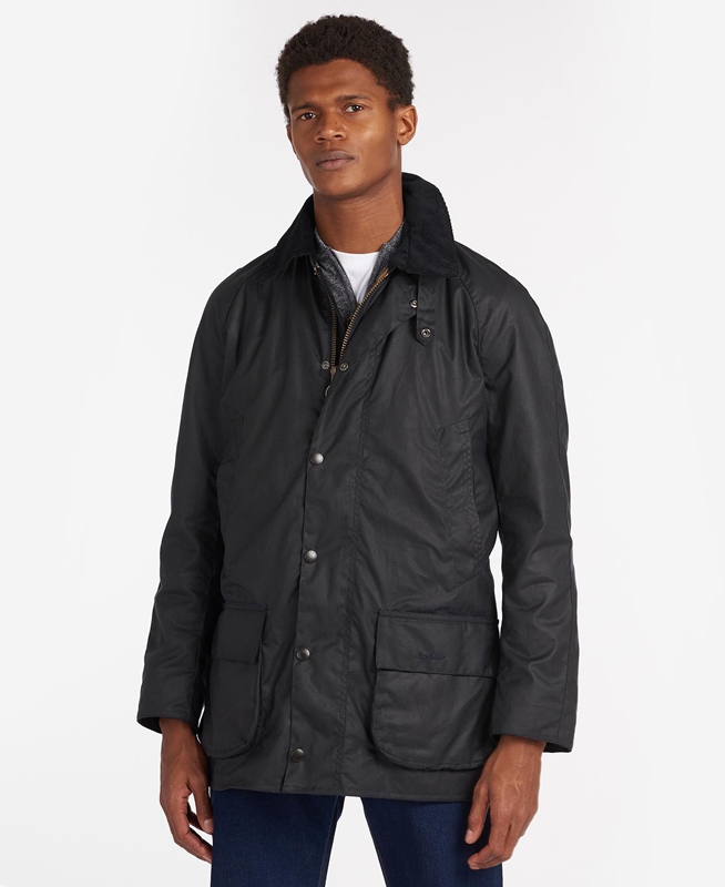 Barbour Bristol Gewachste Jacke Herren Navy | BEWOFS-534