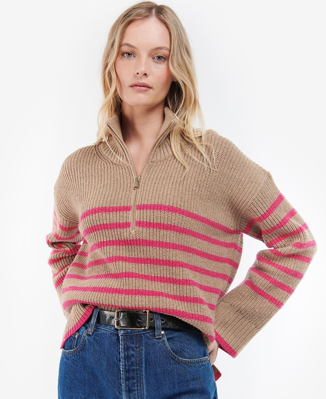 Barbour Jemima Knit Pullover Damen Braun | REGCLV-781