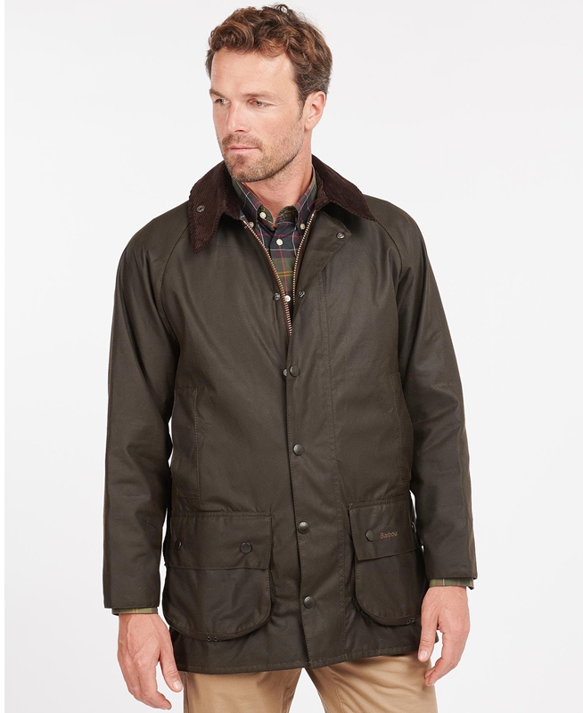 Barbour Klassische Beaufort® Gewachste Jacke Herren Olivgrün | OUDVCP-439