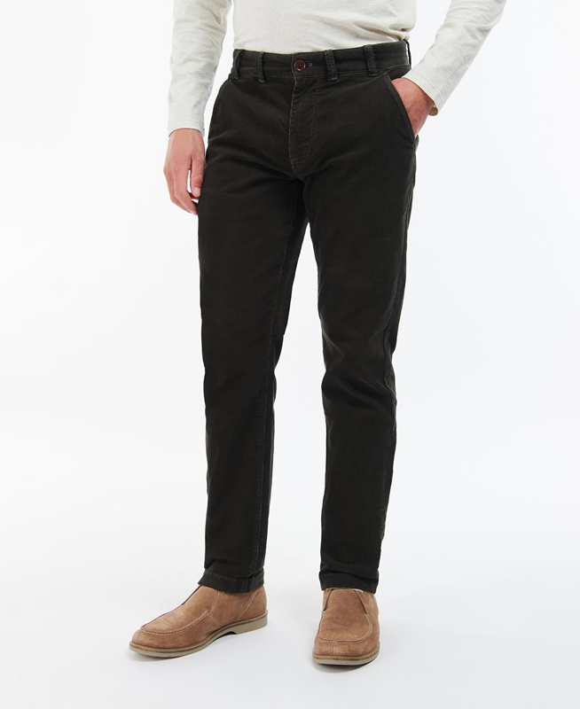 Barbour Neuston Stretch-Cord Trousers Hose Herren Schwarz | EUXDKC-537