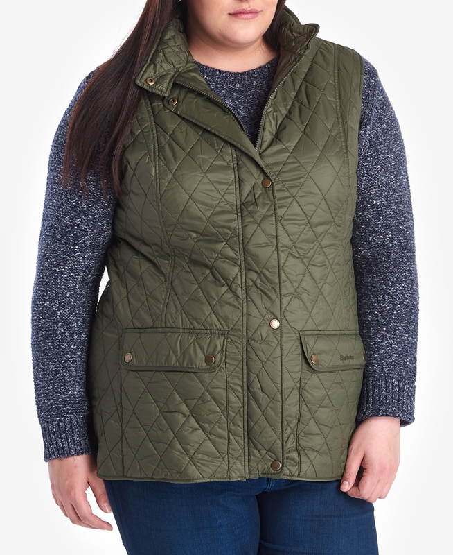 Barbour Otterburn Weste Damen Grün | DYCELA-734