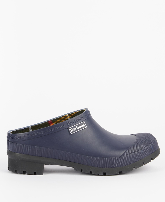 Barbour Quinn Clogs Damen Navy | IGMNJQ-596