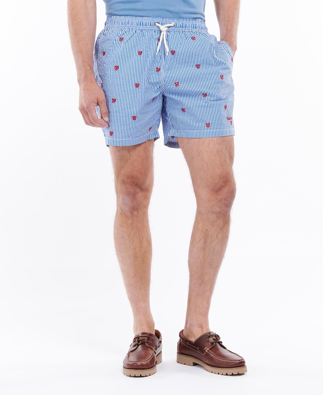 Barbour Shield Swim Hose Herren Blau | JLPIKC-852