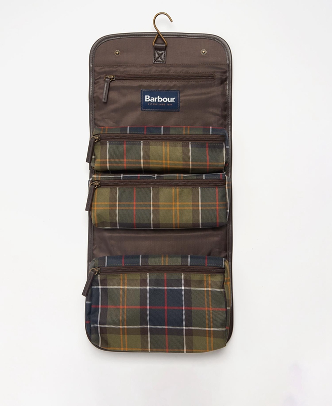 Barbour Tartan Hanging Washbag Tasche Herren Mehrfarbig | PBKUYD-976