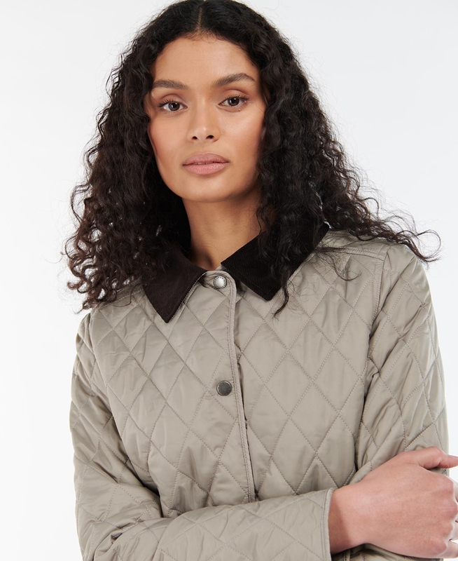 Barbour Annandale Steppjacke Damen Grau | QXENVC-062