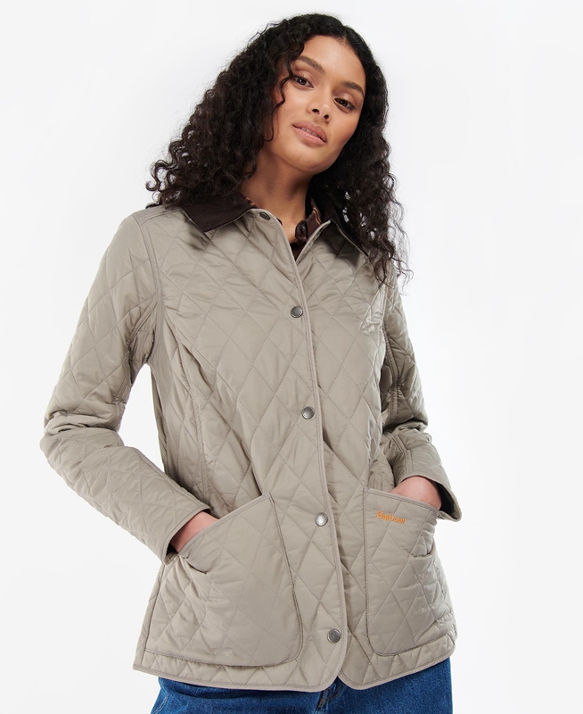 Barbour Annandale Steppjacke Damen Grau | QXENVC-062