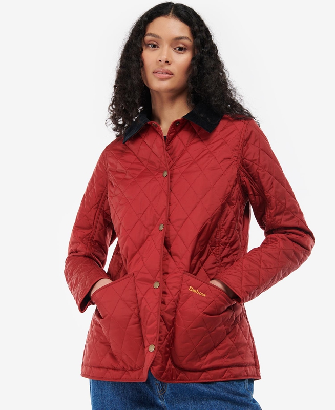 Barbour Annandale Steppjacke Damen Rot | PJADIM-634