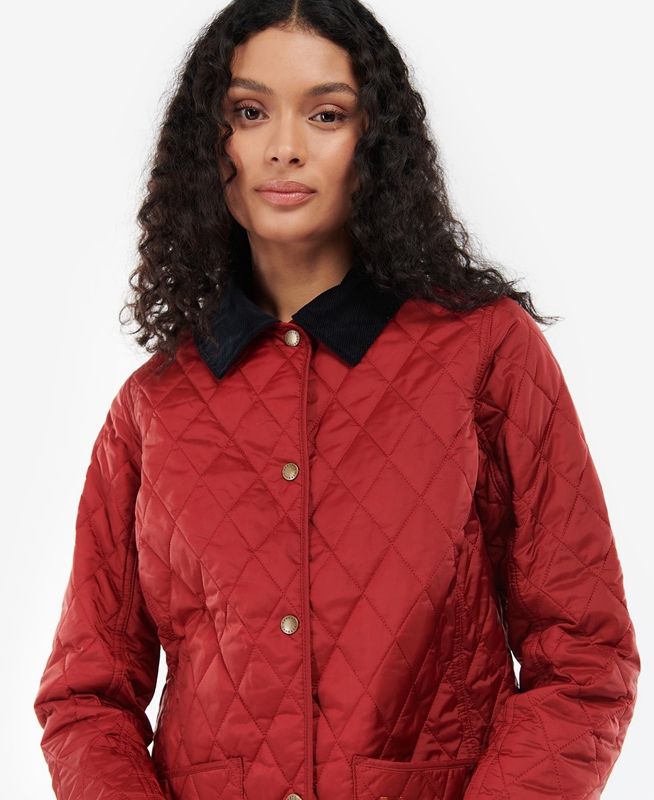 Barbour Annandale Steppjacke Damen Rot | PJADIM-634