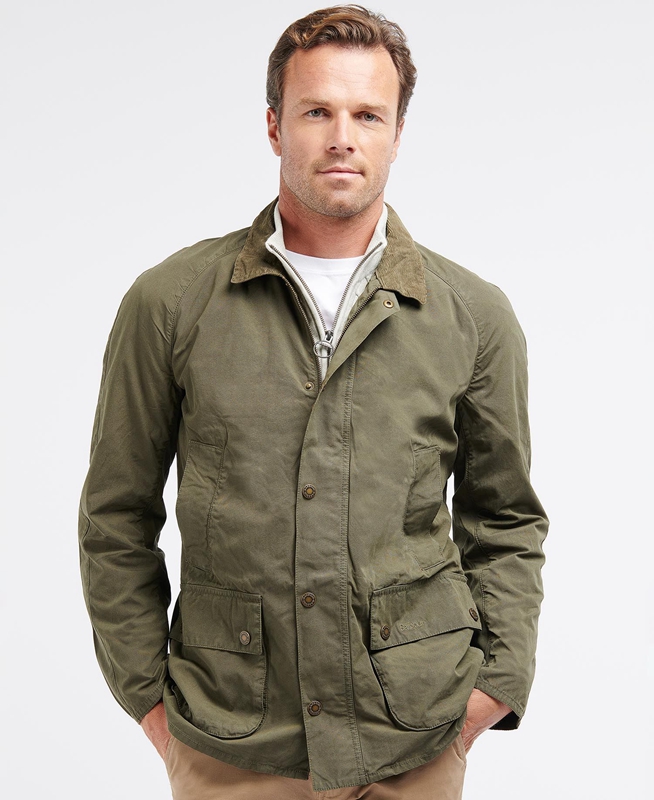 Barbour Ashby Freizeitjacken Herren Olivgrün | NLOGKQ-082