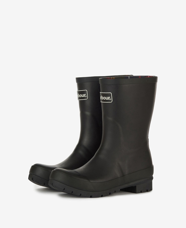 Barbour Banbury Wellingon Stiefel Damen Schwarz | AMZIRQ-429