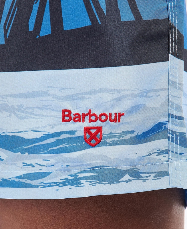 Barbour Beacon Print Swim Hose Herren Blau | XPULOK-657