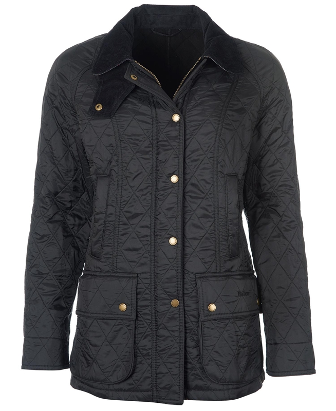 Barbour Beadnell Polarquilt Steppjacke Damen Schwarz | GCLJDY-741