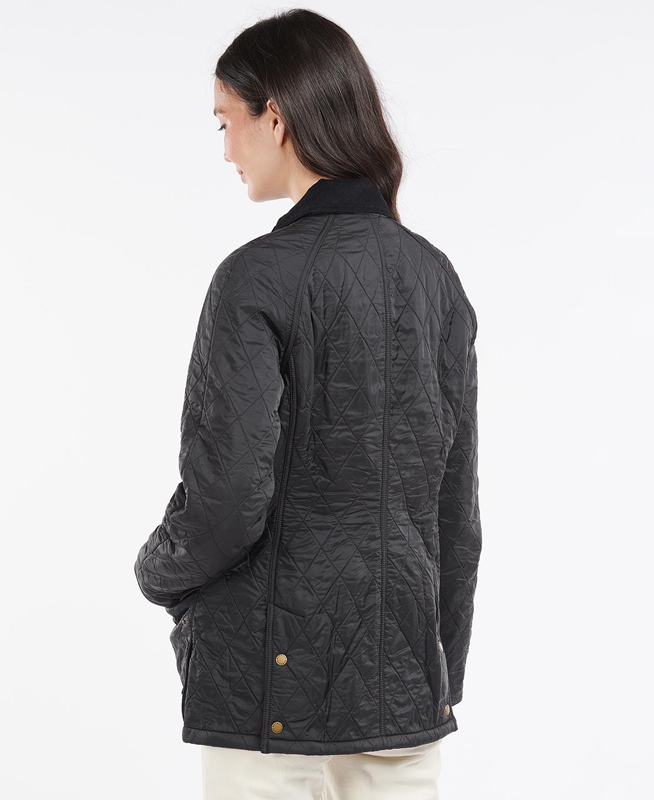 Barbour Beadnell Polarquilt Steppjacke Damen Schwarz | GCLJDY-741