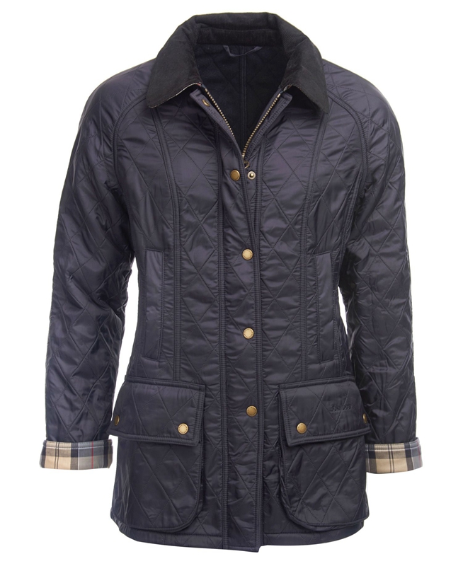 Barbour Beadnell Polarquilt Steppjacke Damen Navy | YHBPML-930