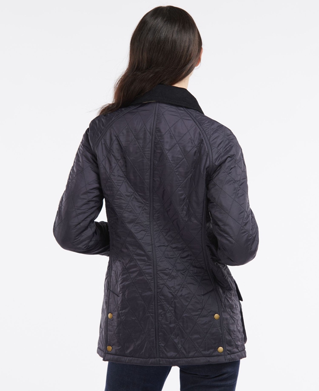 Barbour Beadnell Polarquilt Steppjacke Damen Navy | YHBPML-930