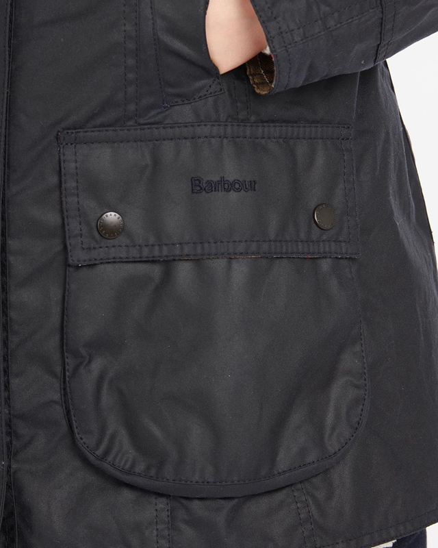 Barbour Beadnell® Gewachste Jacke Damen Navy | BMLWIS-692