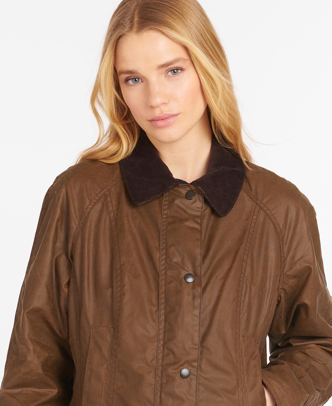 Barbour Beadnell® Gewachste Jacke Damen Braun | JTZYXR-537