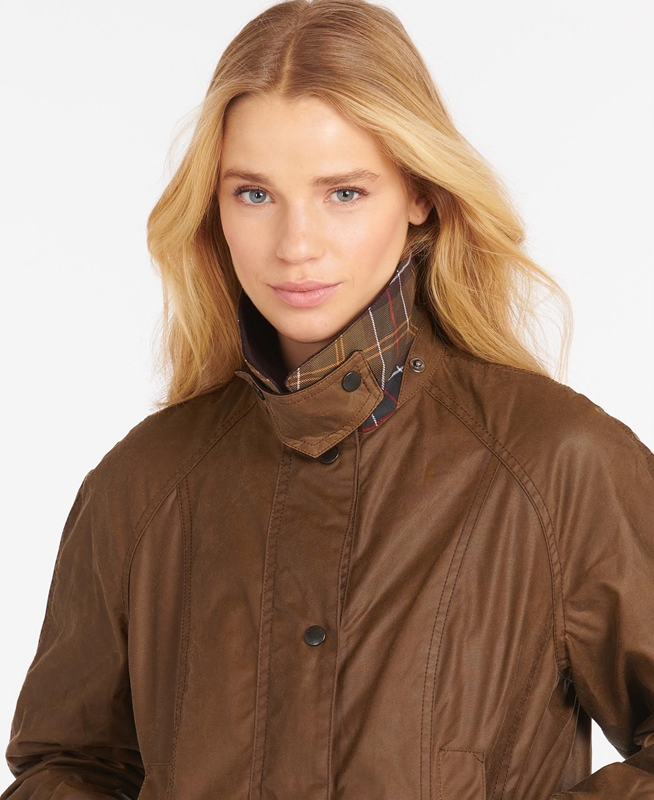 Barbour Beadnell® Gewachste Jacke Damen Braun | JTZYXR-537