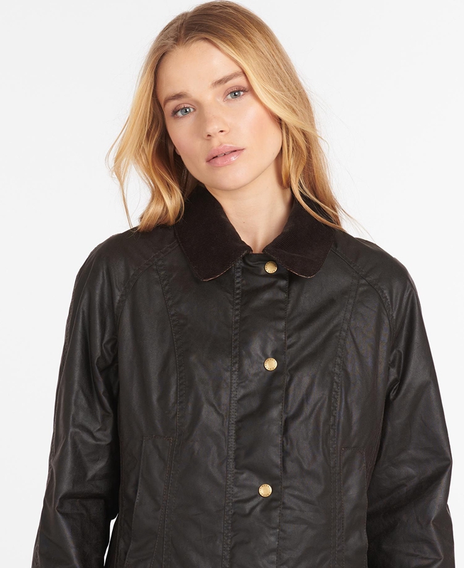 Barbour Beadnell® Gewachste Jacke Damen Braun | XVLIZC-679