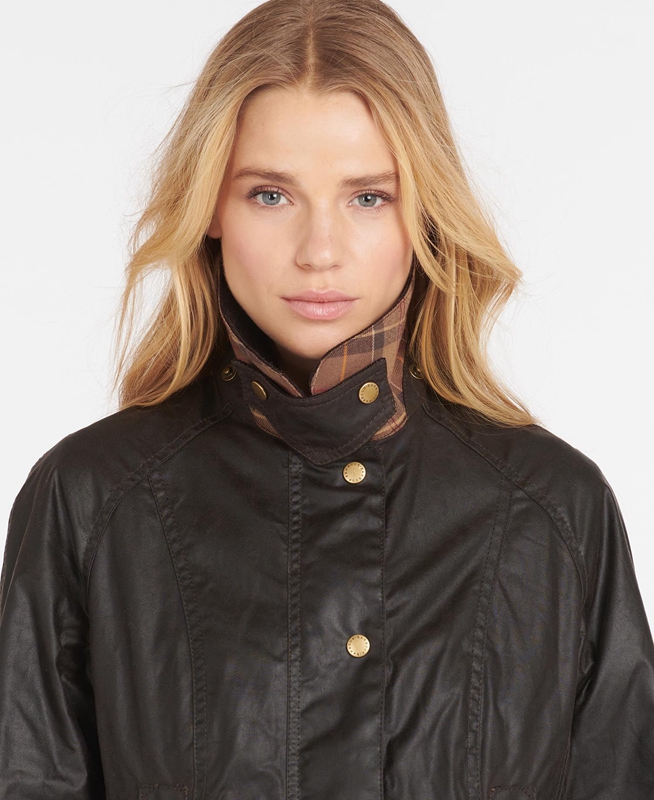 Barbour Beadnell® Gewachste Jacke Damen Braun | XVLIZC-679