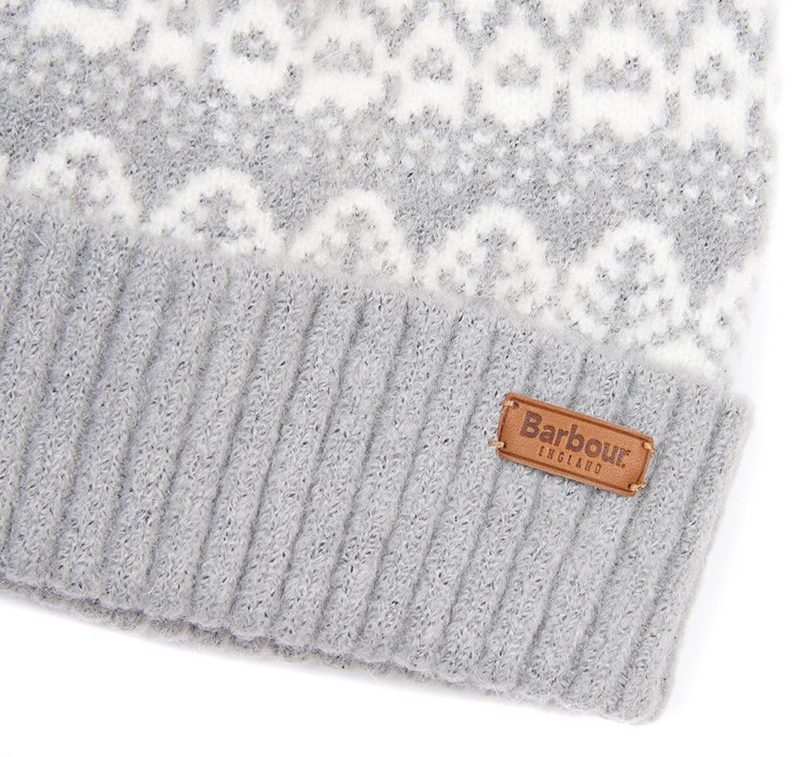 Barbour Beanie Alpine Fair Isle Pom Hüte Damen Grau | KNUZAG-501