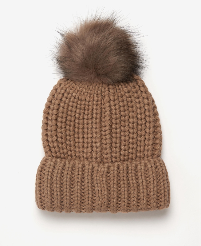 Barbour Beanie Saltburn Hüte Damen Beige | IROVLX-451