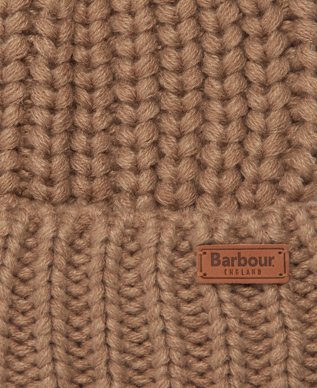 Barbour Beanie Saltburn Hüte Damen Beige | IROVLX-451