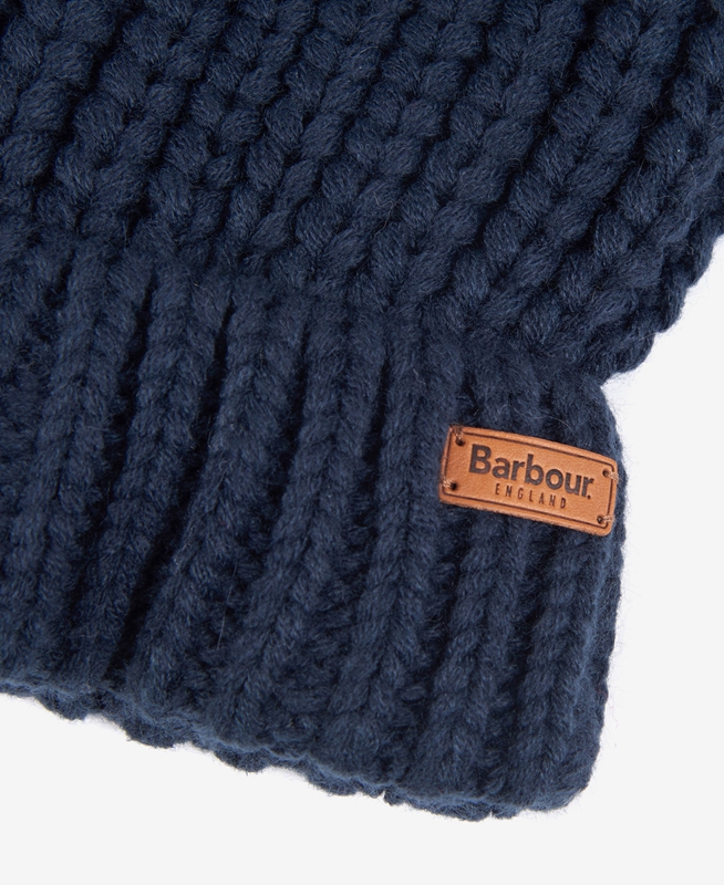 Barbour Beanie Saltburn Hüte Damen Blau | OQVCFY-731