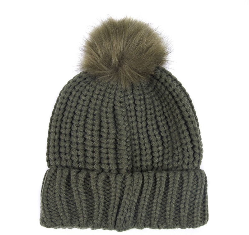 Barbour Beanie Saltburn Hüte Damen Grün | QWZXKO-486