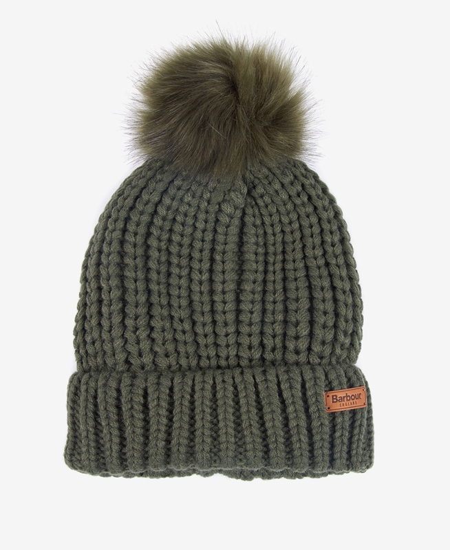 Barbour Beanie Saltburn Hüte Damen Grün | QWZXKO-486