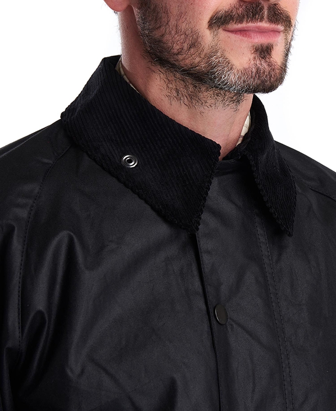 Barbour Beaufort® Gewachste Jacke Herren Schwarz | HCSVPL-705