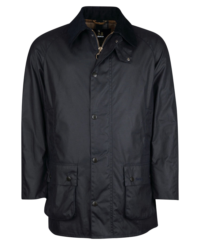 Barbour Beausby Gewachste Jacke Herren Navy | HMBWIU-852