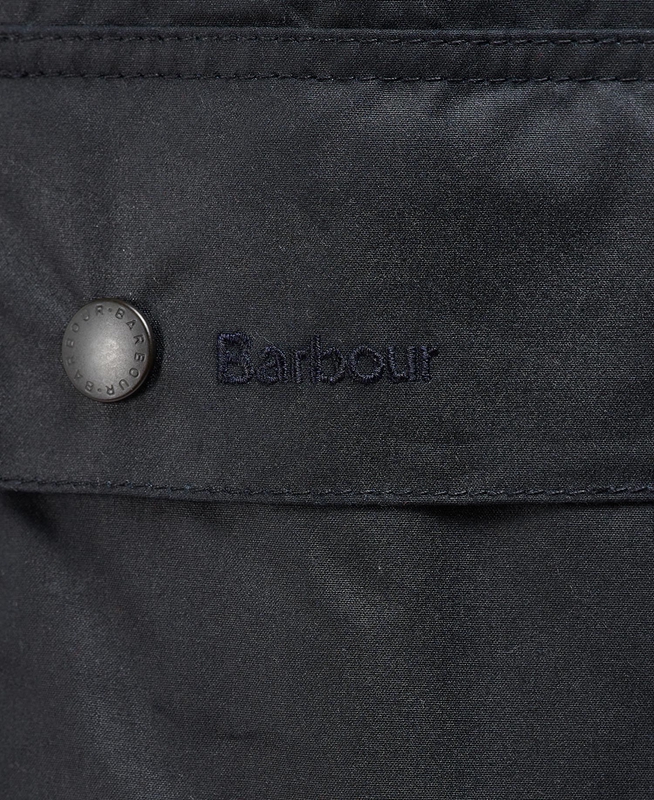 Barbour Beausby Gewachste Jacke Herren Navy | HMBWIU-852