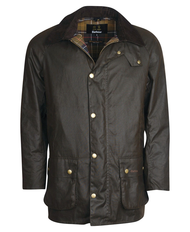 Barbour Beausby Gewachste Jacke Herren Olivgrün | GVNMJO-692