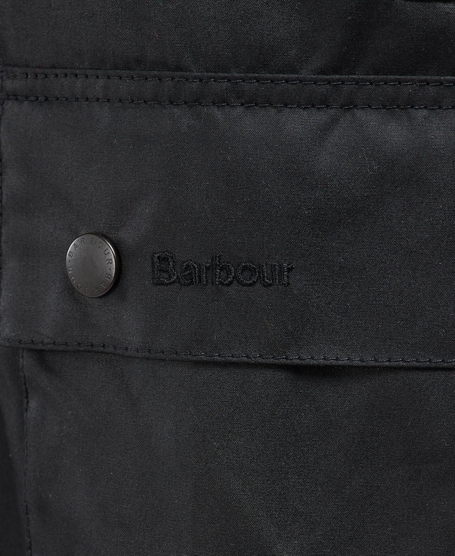 Barbour Beausby Gewachste Jacke Herren Schwarz | YPSAEB-329