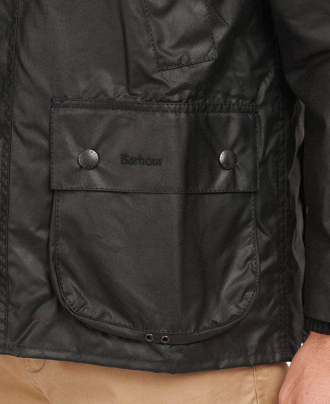 Barbour Bedale® Gewachste Jacke Herren Schwarz | FNDUTK-302