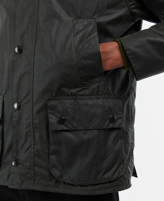 Barbour Bedale® Gewachste Jacke Herren Schwarz | TARDNK-765