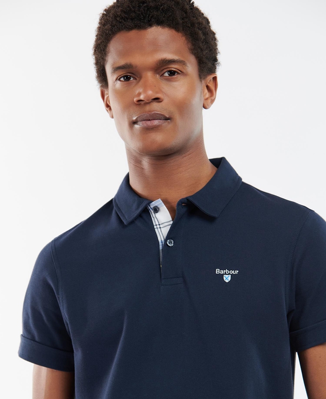 Barbour Birkhill Polo shirts Herren Navy | YVLHWB-156