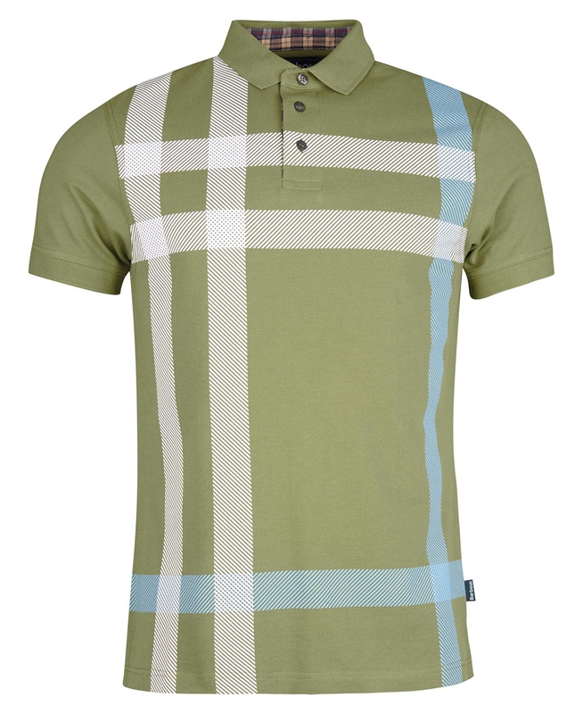 Barbour Blaine Polo shirts Herren Grün | DYTVWH-167