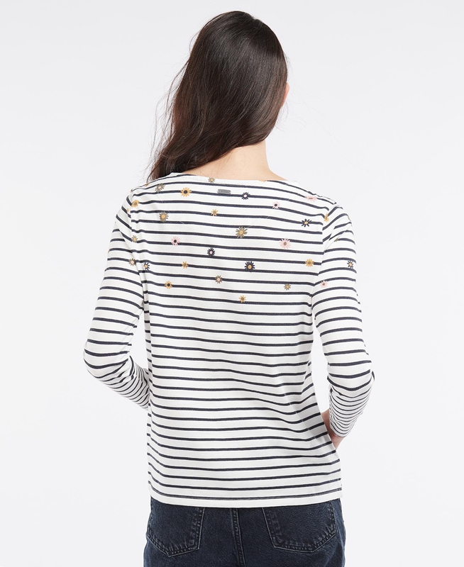 Barbour Bradley Print Top T-shirts Damen Mehrfarbig | IONSMR-510