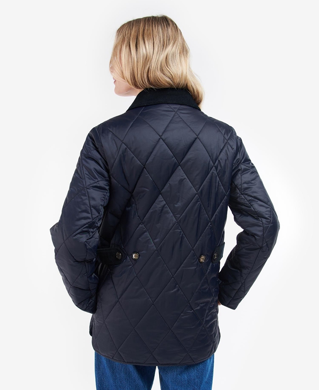 Barbour Bragar Steppjacke Damen Navy | QALSOZ-671