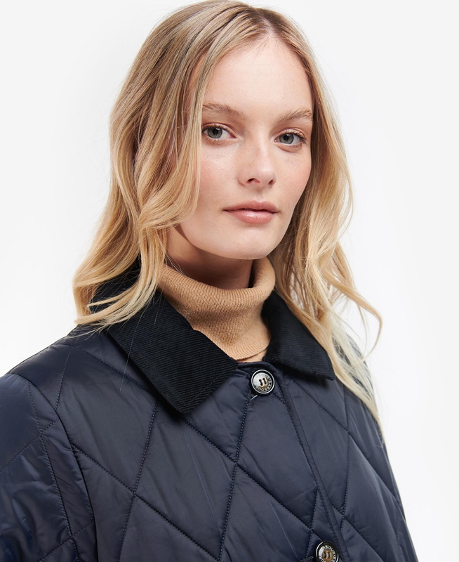 Barbour Bragar Steppjacke Damen Navy | QALSOZ-671