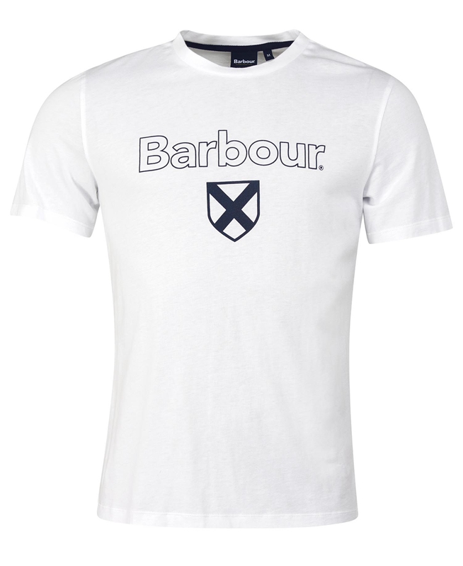 Barbour Cameron T-shirts Herren Weiß | UIWZLV-145