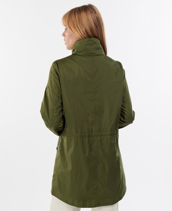 Barbour Campion Showerproof Freizeitjacken Damen Grün | RDXOQF-028