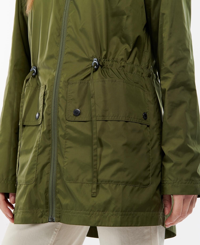 Barbour Campion Showerproof Freizeitjacken Damen Grün | RDXOQF-028