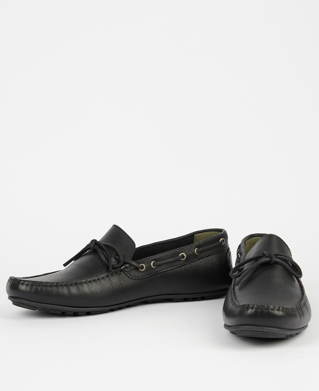 Barbour Clark Loafers Herren Schwarz | LMFZNO-627