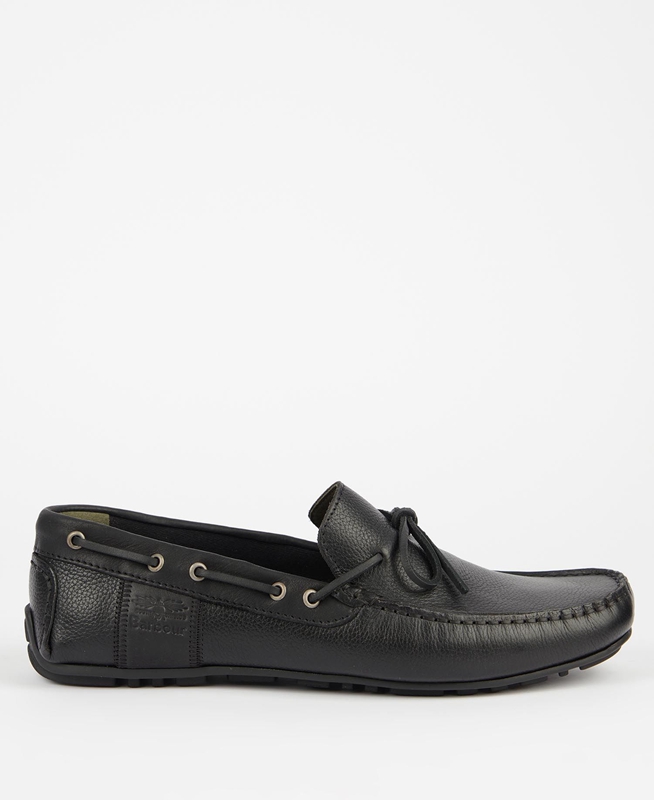 Barbour Clark Loafers Herren Schwarz | LMFZNO-627