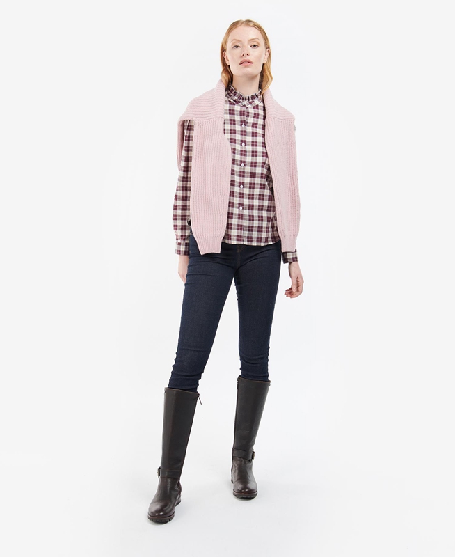 Barbour Daffodil Hemd Damen Rosa | ECAUJZ-968