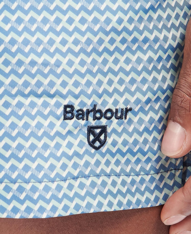 Barbour Diamond Geo Swim Hose Herren Blau | RCLFOS-639