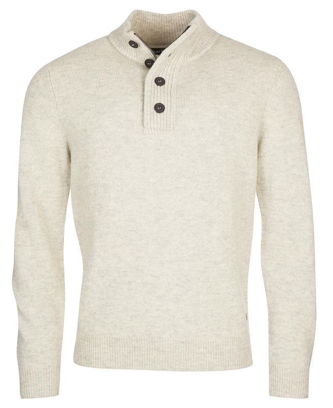 Barbour Essential Patch Half Zip Pullover Herren Beige | UBQNAX-672